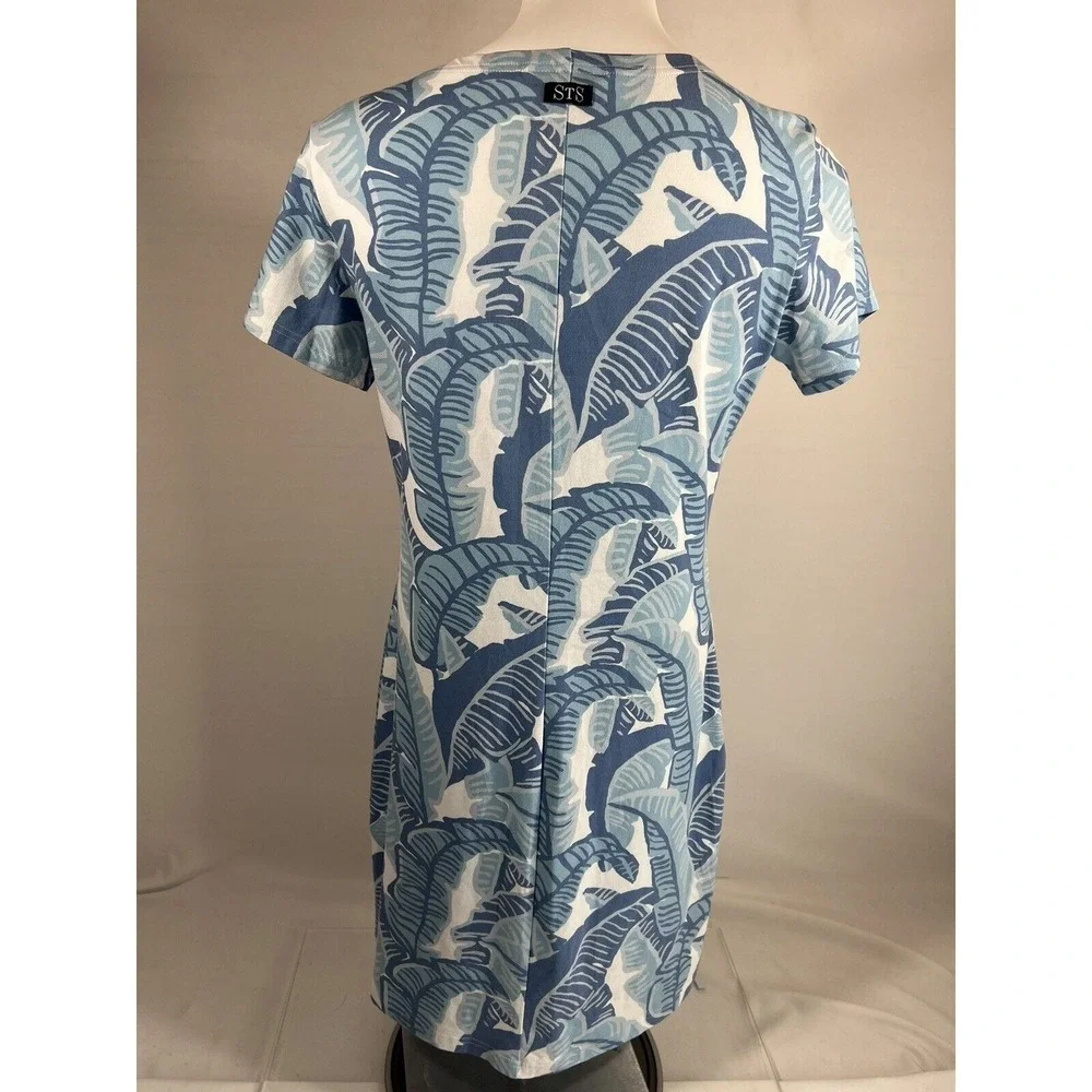 Sail‎ To Sable Womens Small Dress Blue White Preppy Coastal Summer